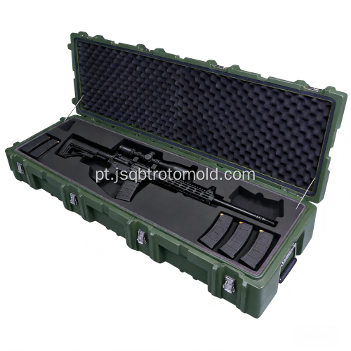 Estojo empilhável e estável para rifle de atirador